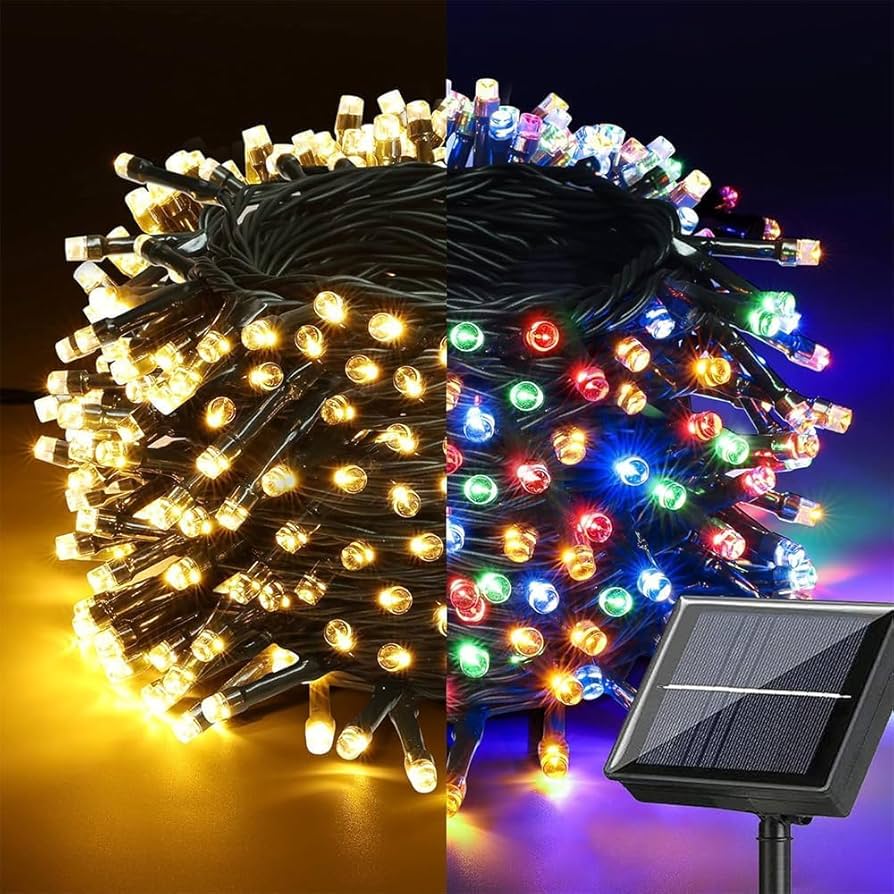 Luz solar arroz guirnalda 80LED